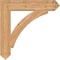 Ekena Millwork Thorton Arts & Crafts Smooth Bracket, Western Red Cedar, 5 1/2"W x 32"D x 32"H BKT06X32X32THR03SWR - alternate 4
